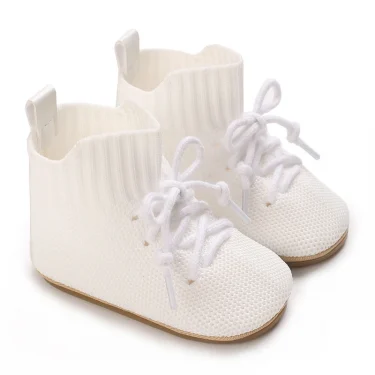 4 Colors Lace Up Ventilate Mid Cut Shoes Spring And Autumn Baby Casual Shoes Rubber Base Anti Slip Flat Shoes Baby Walking Shoes 2