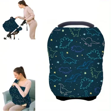Nursing Breastfeeding Cover Baby Car Seat Cover Infant Carseat Canopy Versatile Stroller High Chair Shopping Cart Carrier Covers 1