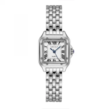 Women's Fashion Square Watches Gold Alloy Strap 2025 Luxury Ladies Quartz Wristwatches Qualities Female Roman Scale Clock 5