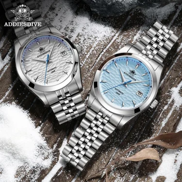 ADDIESDIVE Automatic Mechanical Watch Man European American Business Leisure Wristwatch Luxury Silver Luminous Waterproof Watch 3