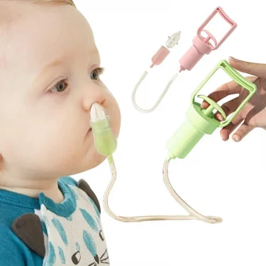 Toddlers Nasal Aspirator Hand Pulled Baby Nose Mucus Cleaner for Newborns Nasal Feces & Nasal Congestion Prevention 1
