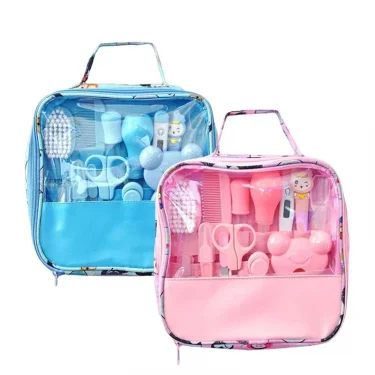 13Pcs Baby Care Kit Baby Hygiene Kit Grooming Brush Scissors Clipper Portable Set Newborn Care Professional Nursing Tools 1