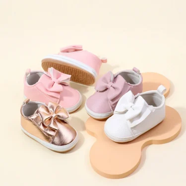 Baby Girl Shoes High Quality Soft PU for 0-9-18 Months Toddler Prewalking Outdoor Beautiful Cute Butterfly Bowknot 2024 BXC4143 4