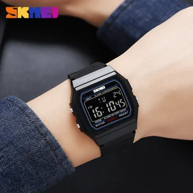 SKMEI 2042 Digital Sport Watch for Men Military Waterproof Calendar Date Week Mens Wristwatches Electronic Thin Clock 1381 Reloj 5