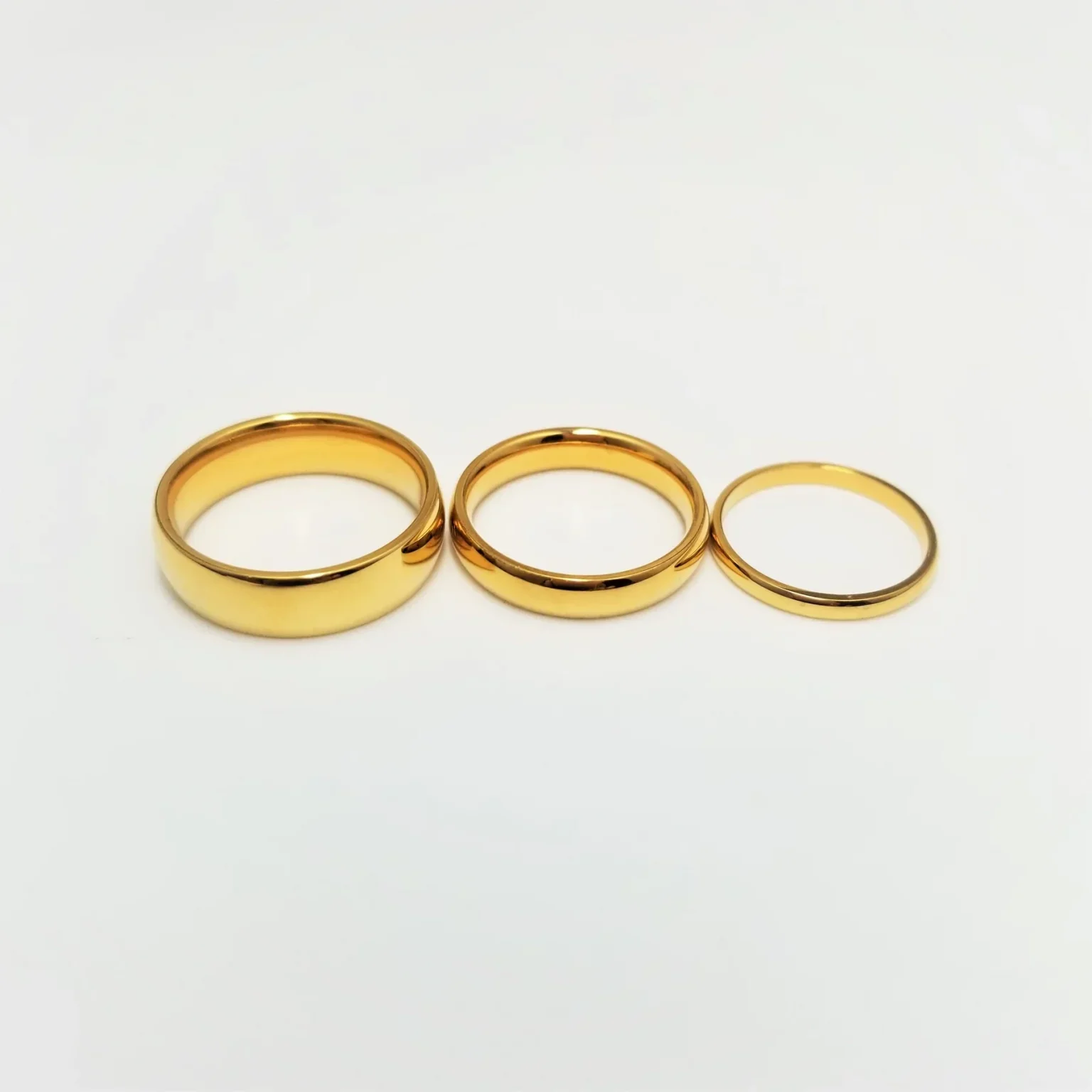 2mm 4mm 6mm Minimalist Simple Stainless Steel Ring for Women and Men Classic Luxury Couple Rings Wedding Engagement Jewelry 3
