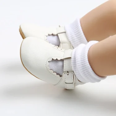 Newborn Baby Shoes Classic Stripe Leather Boy Girl Shoes Multicolor Toddler Rubber Sole Anti-slip First Walkers Infant Moccasins 5