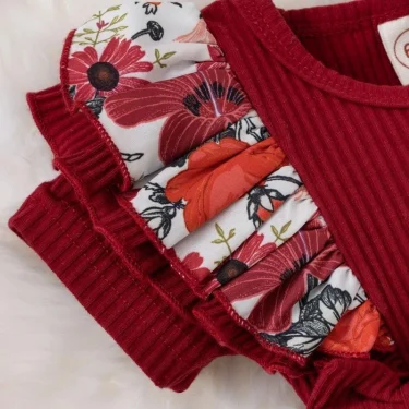 Summer Baby Girl Dress With Bowknot Striped Jumpsuit Cotton Dress For Newborn Floral Clothes Baby Crawling Clothes 5