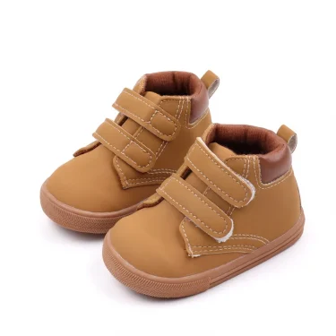 Kid Casual Shoes Rubber Sole Anti-slip Ankle-covered 1-3 Years Children Boys and Girls Outdoor Walking Shoes Fashion BLS3031 3