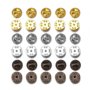 50pcs Metal Pin Brooch Base Back Bar Badge Holder Finding Safe Lock Brooches Pins for Diy Jewelry Making Garment Accessories 4