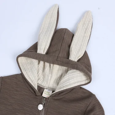 Baby Rompers Boys Girls Newborn 0 to 3 6 9 12 18 Months Boutique Cotton Long Sleeve Rabbit Ear Infant Onesie Spring Fall Clothes 4