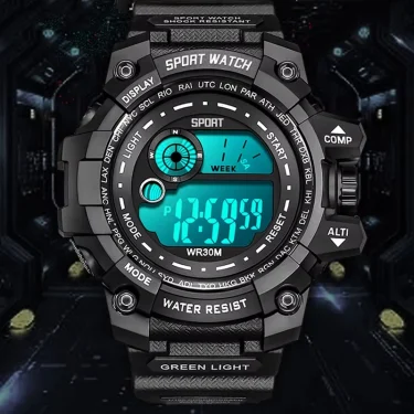 New Men LED Digital Watches Luminous Fashion Sport Waterproof Watches For Man Date Army Military Clock Relogio Masculino 4