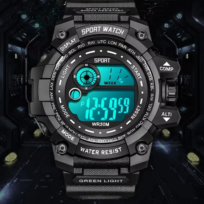 New Men LED Digital Watches Luminous Fashion Sport Waterproof Watches For Man Date Army Military Clock Relogio Masculino 4