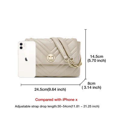 FOXER Women Flap Shoulder Cossbody Bag Fashion Luxury Split Leather Underarm Bag For Lady High Quality Christmas Gifts 2