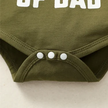 0-18 Months Newborn Baby Boy 3PCS Clothes Set Letters Print Short Sleeve Romper + Camouflage Pants with Hat Casual Outfit 5
