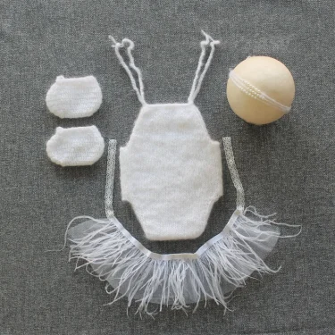 Crochet Clothes Baby Photography Props Accessories Girl Costume New Born Shooting Maternity Outfit Newborn Essentials 0 Months 3