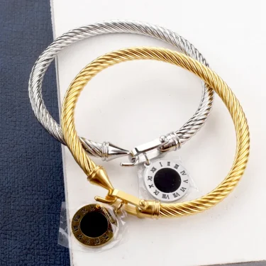 black shell Bracelets for women Stainless steel jewelry women's hand Bracelets on hand fashion jewelry accessories 3