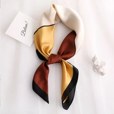 70*70 Scarf Women Silk Satin Scarf for Women Neckerchief luxury Scarf Foulard Women Bandana Silk Scarves Laven Official Store 4
