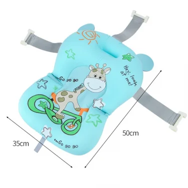 Baby Shower Bath Tub Pad Non-Slip Bathtub Seat Support Mat Newborn Safety Security Bath Support Cushion Foldable Soft Pillow 3
