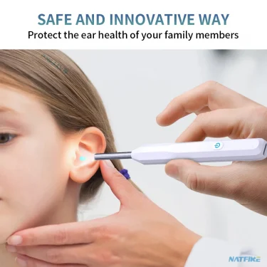 NATFIRE NE6 Wireless Ear Wax Remover Luminous Otoscope Ear Cleaner 1296P HD Visual Ear Sticks Endoscope Mini Camera Health Care 5