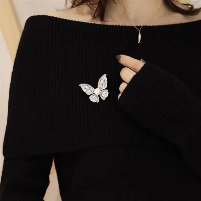 1Pc Fashion Butterfly Brooch Elegant and Exquisite Luxury Jewelry Clothing Backpack Accessories Party Banquet Birthday Gift 2025 3