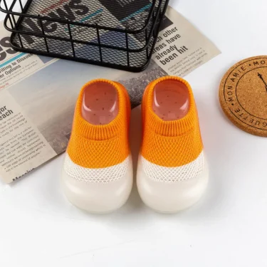 Summer New Combed Cotton Anti slip and Breathable Children's Soft Sole Shoes Baby Walking Shoes Mesh Faced Baby Floor Socks 3