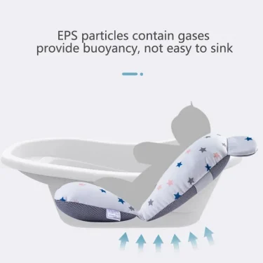 Portable Baby Bathtub Pad Ajustable Bath Tub Shower Cushion Newborn Support Seat Mat Foldable Baby Bath Seat Floating Water Pad 2