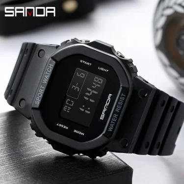 SANDA G Style Digital Watch Men Waterproof Ms Watch Sport Men Watches Boy Girl Electronic Clock Relogio Masculino Relógio Mulhe 1