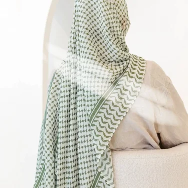 Fashion Kuffiyeh Hijab Chiffon Scarf Women Islamic Muslim Scarves Shawl Echarpe Breathable Foulard Dubai Hijabs 2