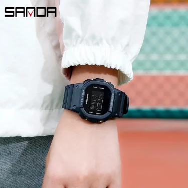 SANDA G Style Digital Watch Men Waterproof Ms Watch Sport Men Watches Boy Girl Electronic Clock Relogio Masculino Relógio Mulhe 4