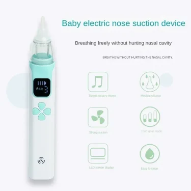 3-in-1 Electric Nasal Aspirator Baby Absorber Equipment Silent Utensils Obstruction Rhinitis Cleaner New Born Items Care Tools 2