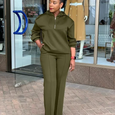 CM.YAYA Long Sleeve Women Set Loose Long Sleeve Hoodies Pant Suits 2024 Spring 2 Two Piece Sets Sporty Tracksuits Street Outfits 4