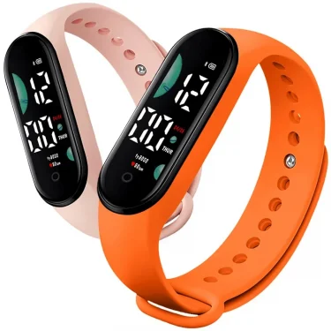 Sports Watch Electronic LED Digital Wristwatch for Women Fashion Casual Simple Silicone Touch Waterproof Bracelet Clock 4