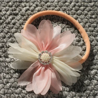 Ylsteed Newborn Lace Romper with Pearl Headband Infant Photo Props Newborn Girl Photo Shooting Outfits Baby Girl Big Bow Romper 6