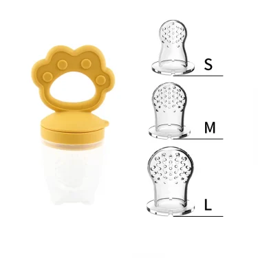 Silicone Fruit & Vegetable Juicing Baby Gum Toy Cartoon Chewing Teeth Grinding Stick Auxiliary Food Tool Safe Baby Care Utensils 3