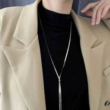Stainless steel Snake Chain Necklace for women fashion sexy Gold Color collarbone necklace jewelry gift 5