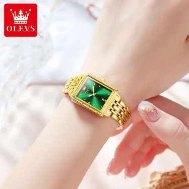 OLEVS 9995 Elegant Quartz Ladies Wristwatch Auto Date Top Brand Original Watch For Women Luxury Waterproof Luminous Watches 2