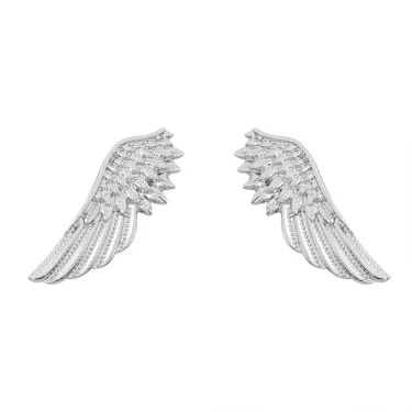 Fashion Punk Style Alloy Wings Brooch Collar Needle Personality Men And Women Wing Badge Collar Needle Party Jewelry Gift 6