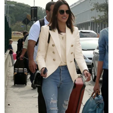 TOP QUALITY New Fashion 2025 Designer Jacket Women's Classic Double Breasted Metal Lion Buttons Blazer Outer Size S-5XL 3