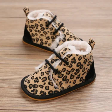 Winter Baby Boots For Boys And Girls Walking Shoes With Lace Up Comfortable And Soft for Pre-School Children 0-18M For Newbor 5