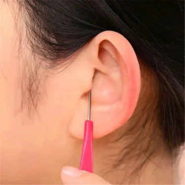 20PCS Stainless Steel Earpick Wax Remover Curette Cleaner Health Care Tools Ear Pick Plastic Handle Design For Baby Kids 6