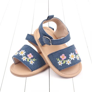 Baby Girl Summer Sandal Embroidery Flower Design for 0-1 Years Old 4