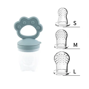 Silicone Fruit & Vegetable Juicing Baby Gum Toy Cartoon Chewing Teeth Grinding Stick Auxiliary Food Tool Safe Baby Care Utensils 4