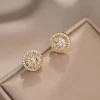 Gold ear pendants