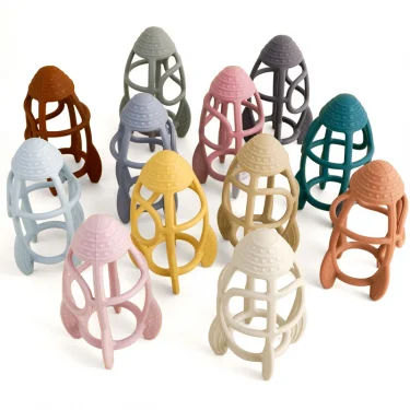 Kawaii Rocket Shape Teethers Baby Toys For Children Teething Infant Chewing Toy Baby Health Newborns Teeth Care Fidget Toys 1