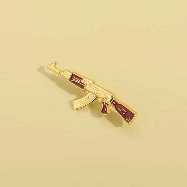 Cartoon Gun Shaped Hat Pins Creative Brooches Clothes Backpack Enamel Lapel Badge Accessories Jewelry Gift for Kids Friends 5