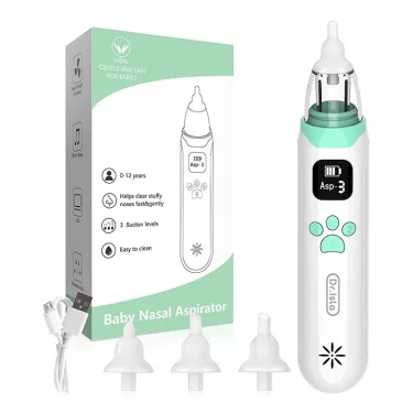 Dr.isla Baby Nose Cleaner Silicone Adjustable Suction Electric Child Nasal Aspirator Safety Convenient Low Noise 1