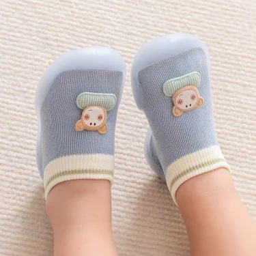 Men and Women Baby Toddler Shoes Infants and Toddlers Spring and Autumn Soft Bottom Indoor Children's Shoes Cartoon Socks Shoes 3