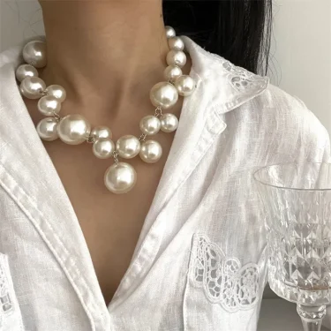 YANGLIUJIA Pearl Necklace European And American Style Personality Fashion Necklace Ms Girl Travel Wedding Accessories 2025 3