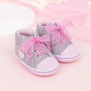 Newborn Baby Boys Girls High Tops Star Sneakers Soft Anti-Slip Sole Moccasins Infant Newborn Toddler First Walking Crib Shoes 6