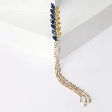 Rhinestone Wheat Ear Brooches for Women Unisex Tassel Wheat Plant Pins Banquet Party Backpack Gifts Jewelry Accessories 1